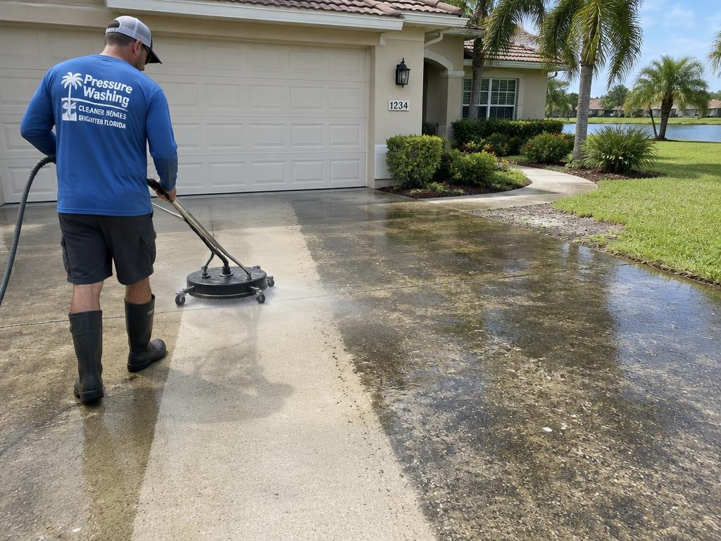 Driveway Pressure Washing in Florida